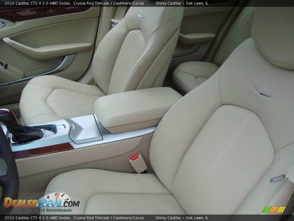 2010 Cadillac CTS 4 3.0 AWD Sedan Crystal Red Tintcoat / Cashmere/Cocoa Photo #11