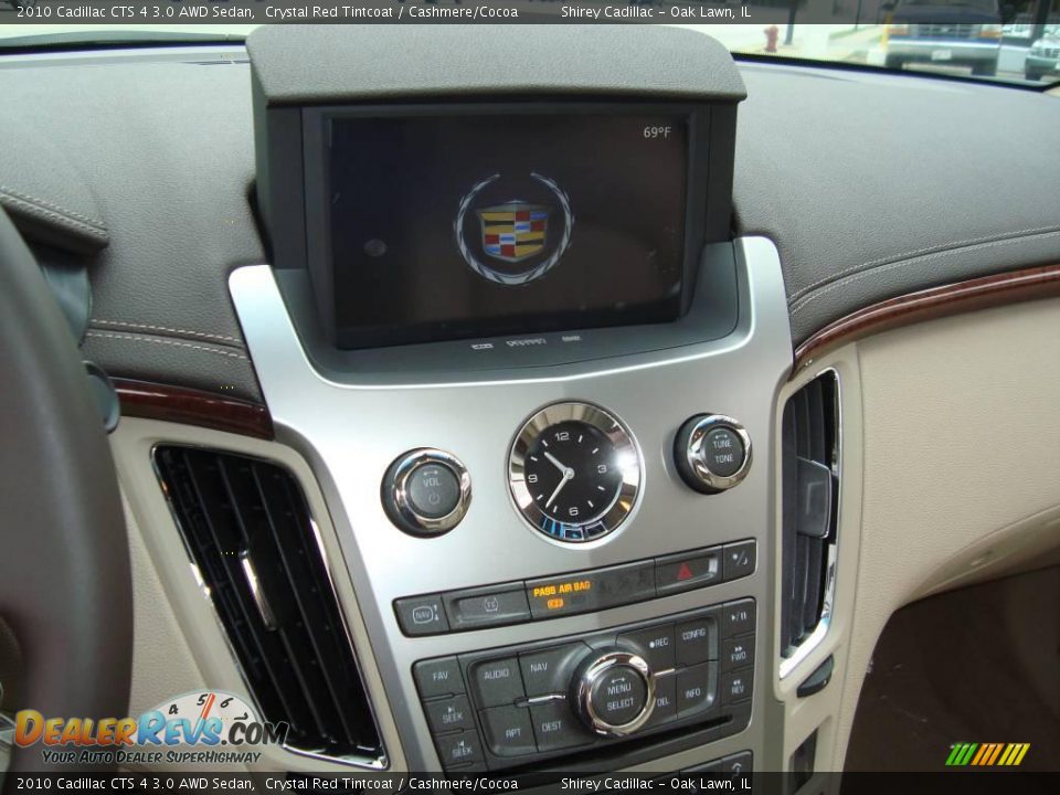 2010 Cadillac CTS 4 3.0 AWD Sedan Crystal Red Tintcoat / Cashmere/Cocoa Photo #15