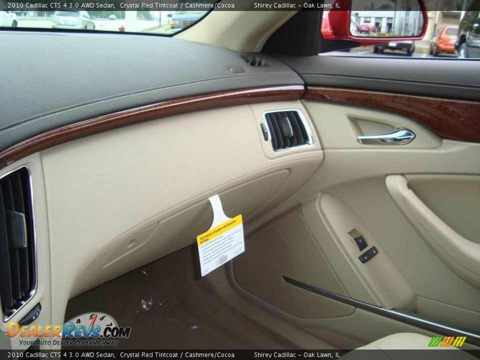 2010 Cadillac CTS 4 3.0 AWD Sedan Crystal Red Tintcoat / Cashmere/Cocoa Photo #16
