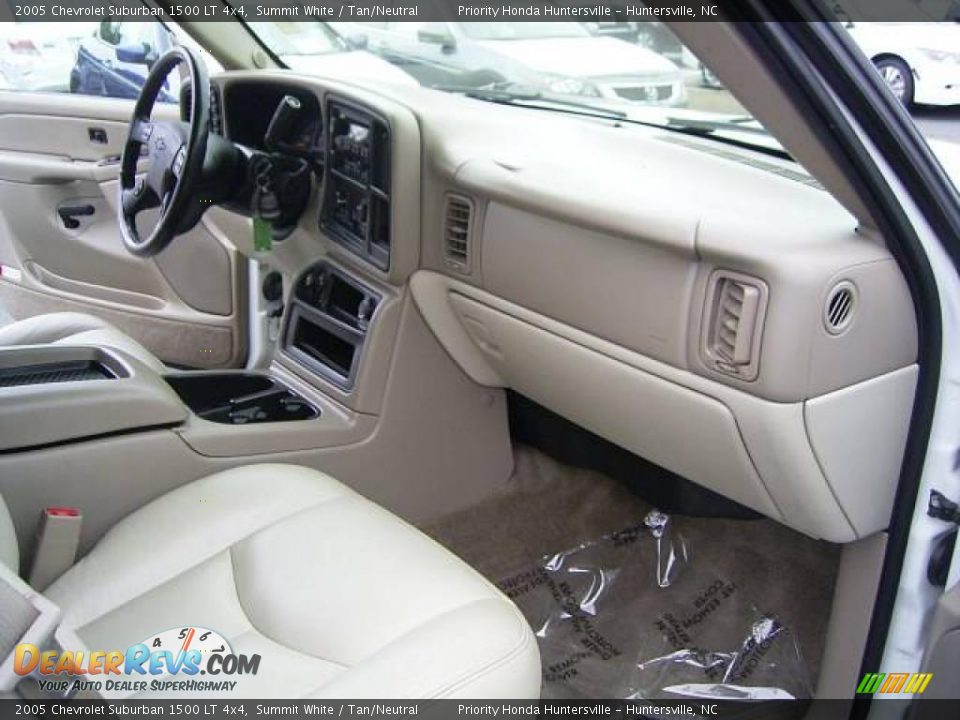 2005 Chevrolet Suburban 1500 LT 4x4 Summit White / Tan/Neutral Photo #16