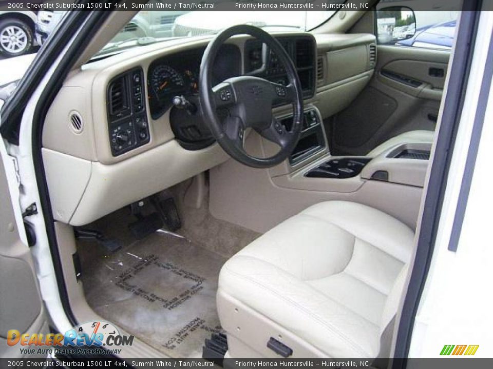 2005 Chevrolet Suburban 1500 LT 4x4 Summit White / Tan/Neutral Photo #26