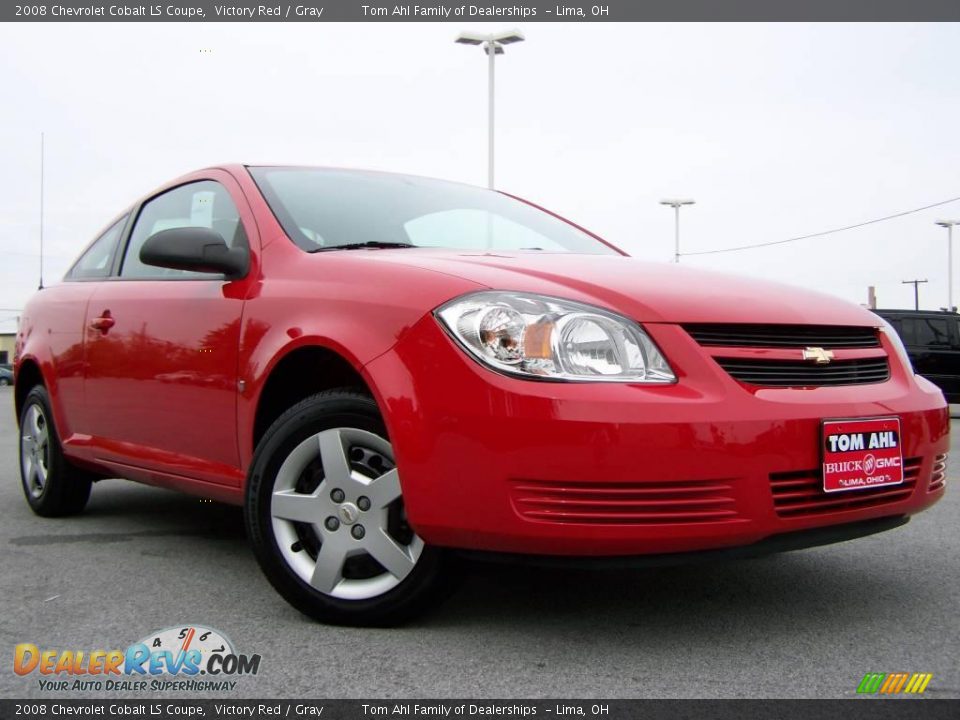 2008 Chevrolet Cobalt LS Coupe Victory Red / Gray Photo #1
