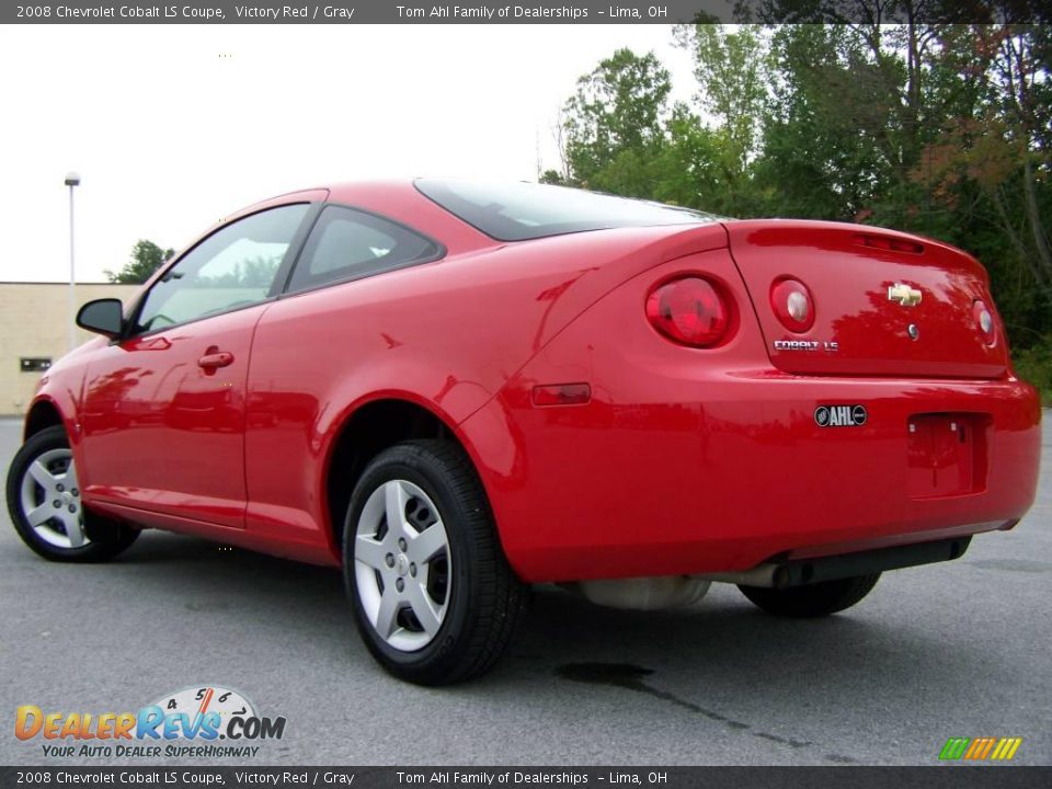 2008 Chevrolet Cobalt LS Coupe Victory Red / Gray Photo #3