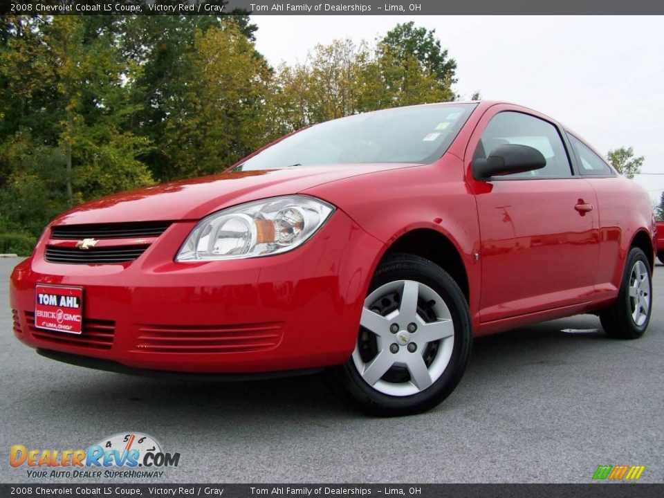 2008 Chevrolet Cobalt LS Coupe Victory Red / Gray Photo #4