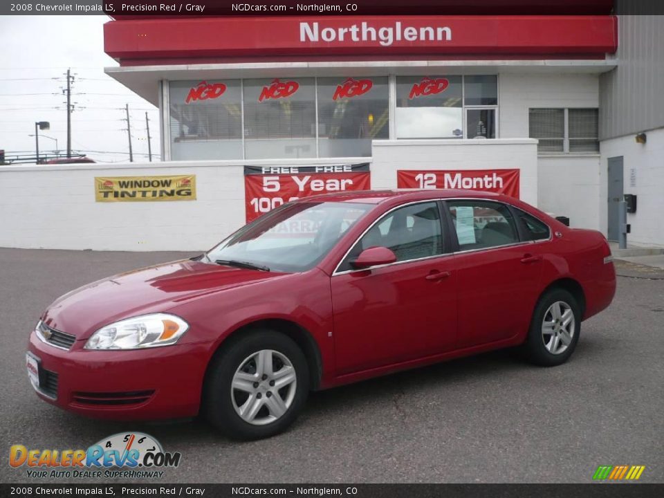 2008 Chevrolet Impala LS Precision Red / Gray Photo #1
