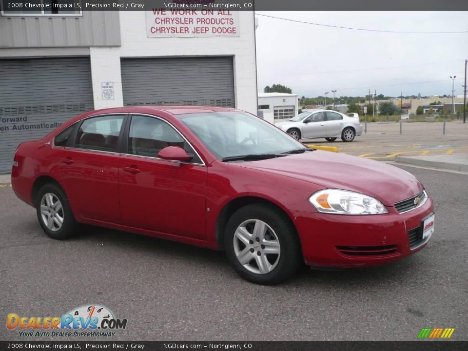 2008 Chevrolet Impala LS Precision Red / Gray Photo #3
