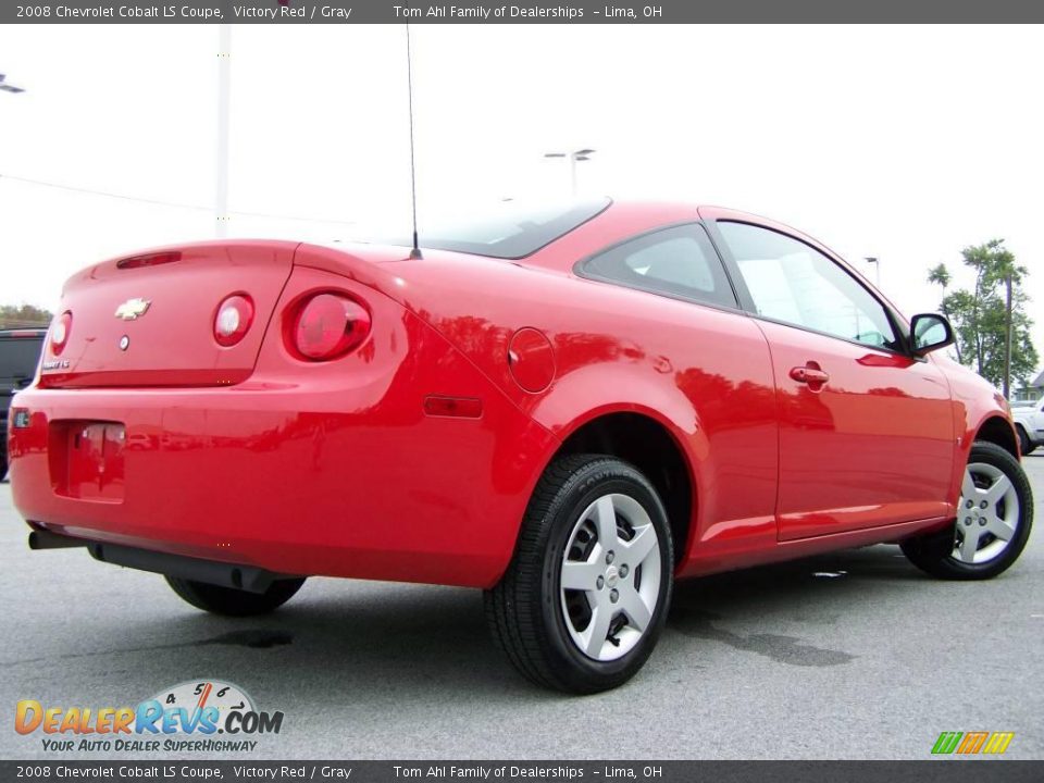 2008 Chevrolet Cobalt LS Coupe Victory Red / Gray Photo #6