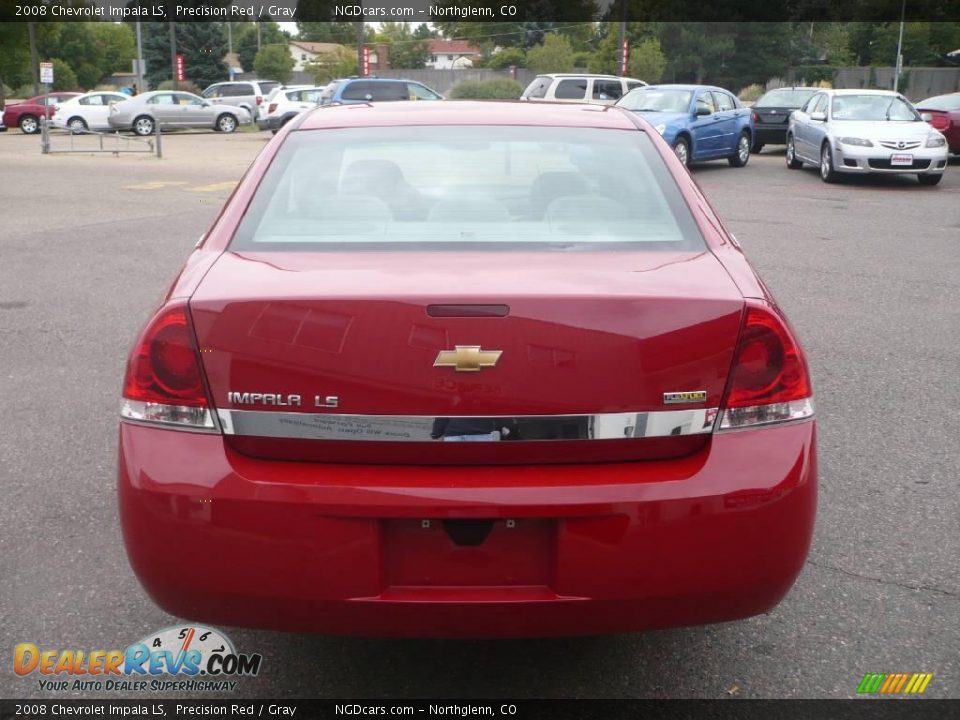 2008 Chevrolet Impala LS Precision Red / Gray Photo #4