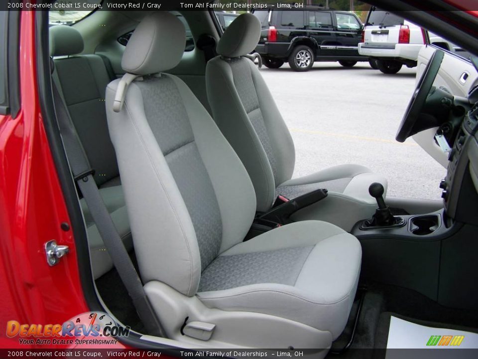 2008 Chevrolet Cobalt LS Coupe Victory Red / Gray Photo #8