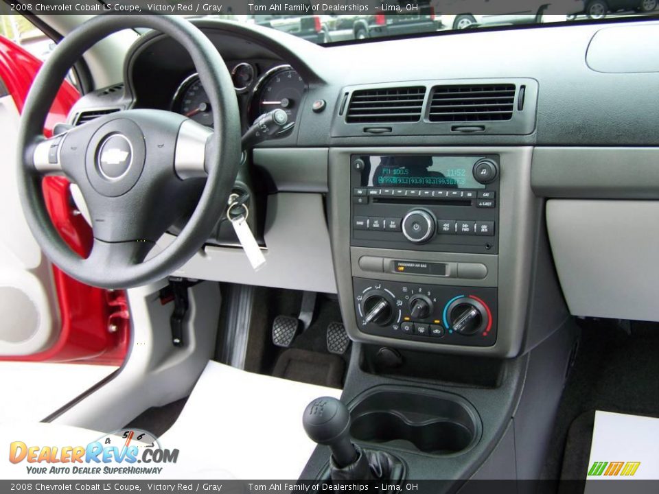 2008 Chevrolet Cobalt LS Coupe Victory Red / Gray Photo #10
