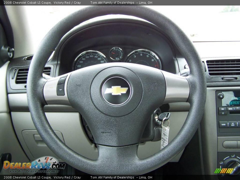 2008 Chevrolet Cobalt LS Coupe Victory Red / Gray Photo #13