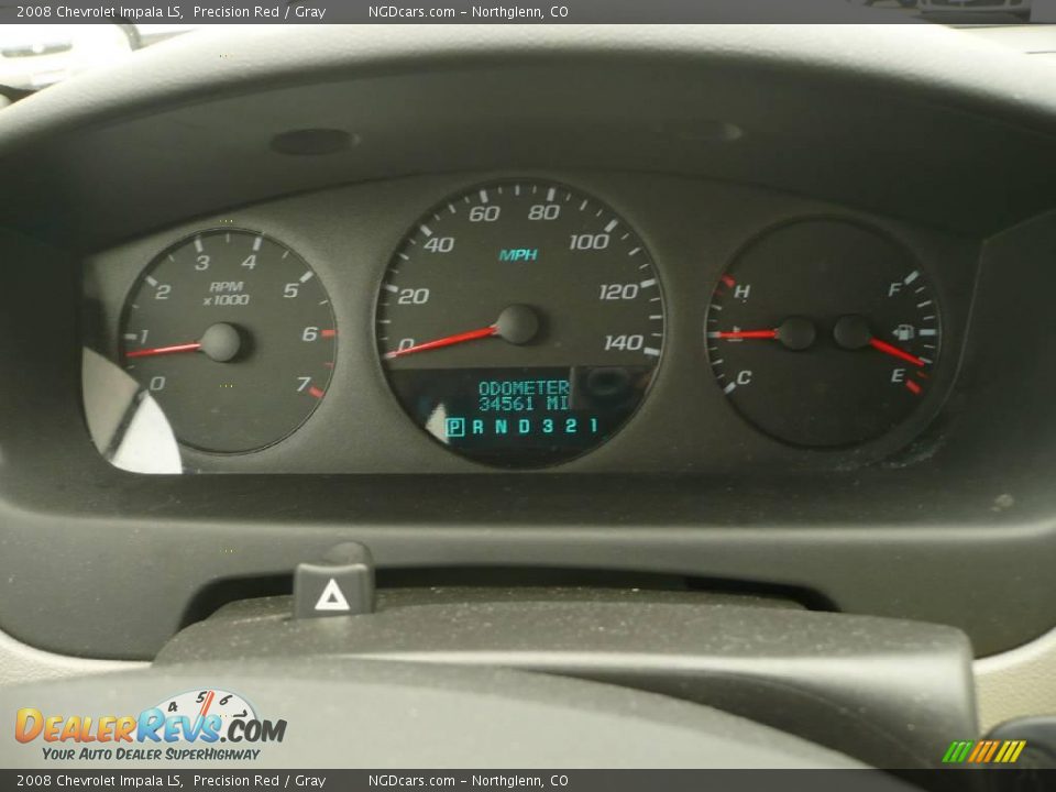 2008 Chevrolet Impala LS Precision Red / Gray Photo #11