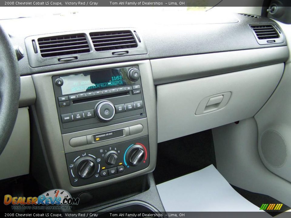 2008 Chevrolet Cobalt LS Coupe Victory Red / Gray Photo #14