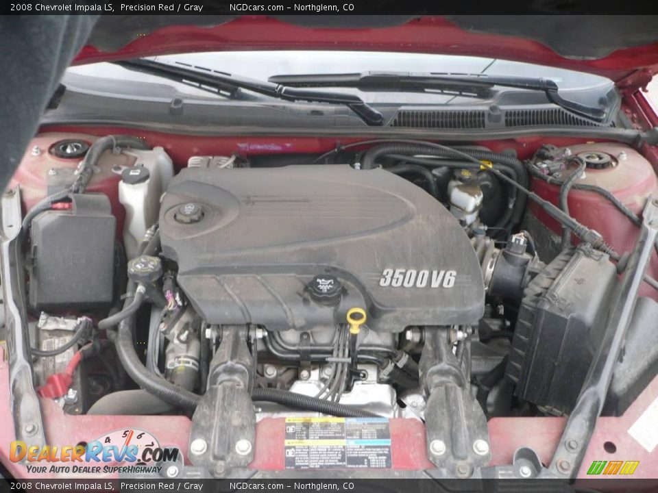2008 Chevrolet Impala LS Precision Red / Gray Photo #12