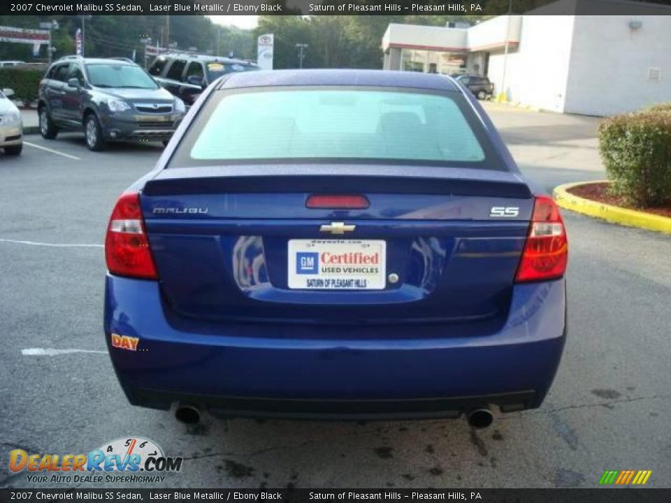 2007 Chevrolet Malibu SS Sedan Laser Blue Metallic / Ebony Black Photo #3