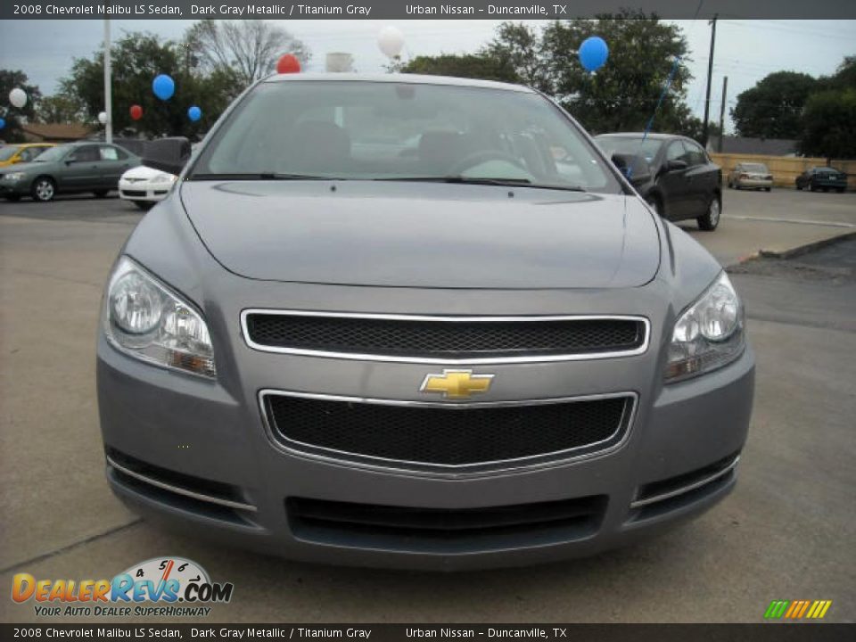 2008 Chevrolet Malibu LS Sedan Dark Gray Metallic / Titanium Gray Photo #2