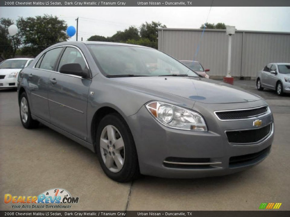 2008 Chevrolet Malibu LS Sedan Dark Gray Metallic / Titanium Gray Photo #3