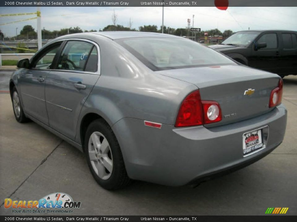 2008 Chevrolet Malibu LS Sedan Dark Gray Metallic / Titanium Gray Photo #6