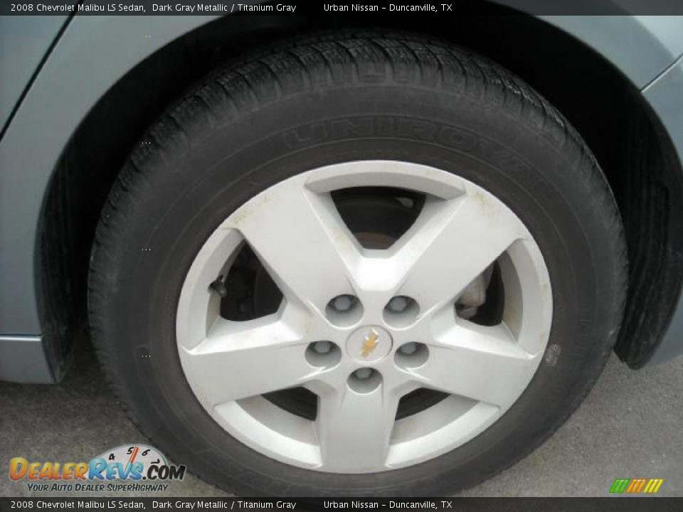 2008 Chevrolet Malibu LS Sedan Dark Gray Metallic / Titanium Gray Photo #7