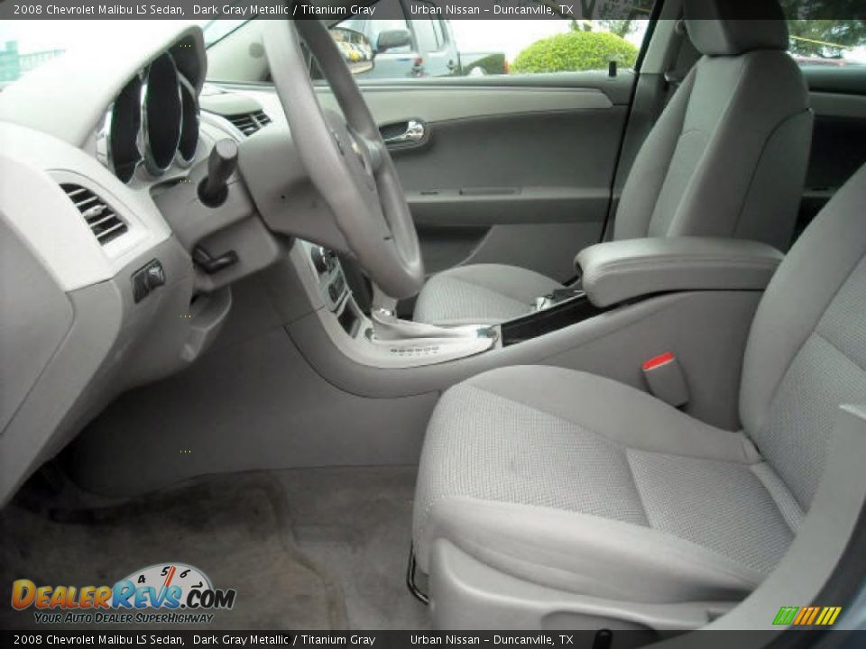 2008 Chevrolet Malibu LS Sedan Dark Gray Metallic / Titanium Gray Photo #9