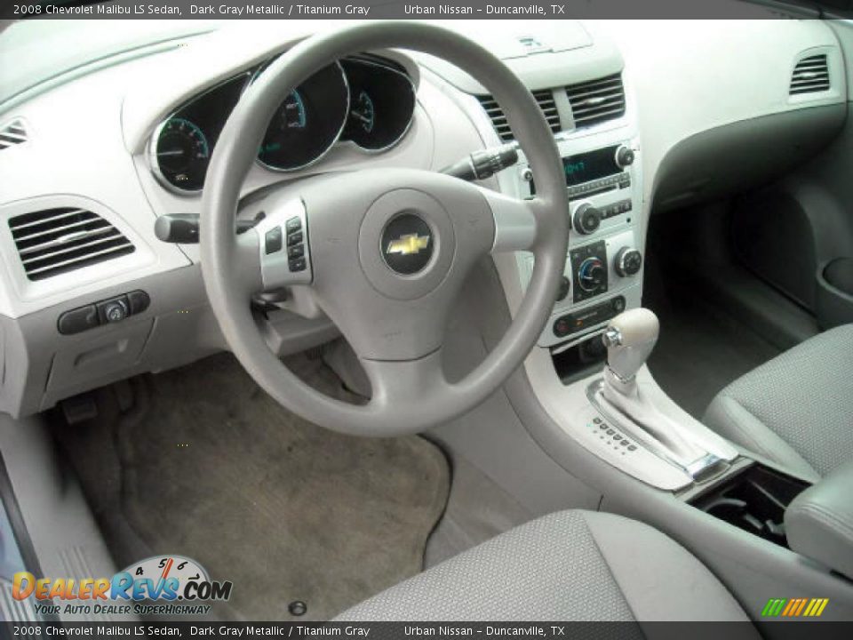 2008 Chevrolet Malibu LS Sedan Dark Gray Metallic / Titanium Gray Photo #10