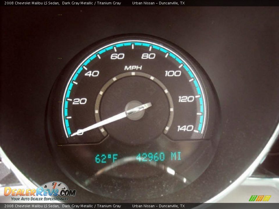 2008 Chevrolet Malibu LS Sedan Dark Gray Metallic / Titanium Gray Photo #12