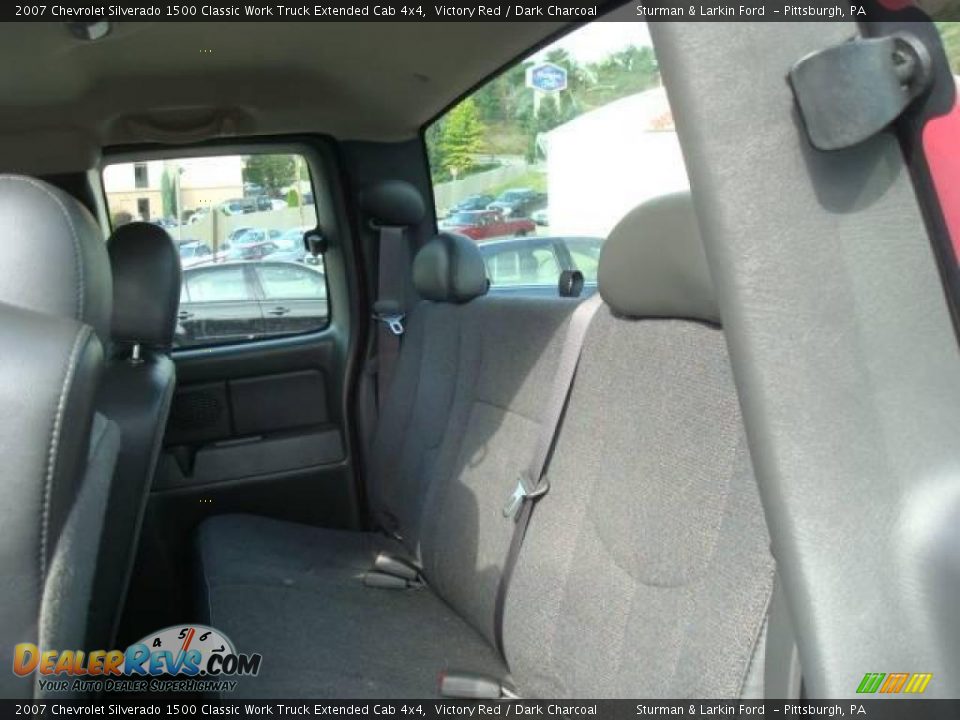 2007 Chevrolet Silverado 1500 Classic Work Truck Extended Cab 4x4 Victory Red / Dark Charcoal Photo #12