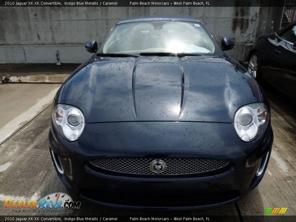 2010 Jaguar XK XK Convertible Indigo Blue Metallic / Caramel Photo #3