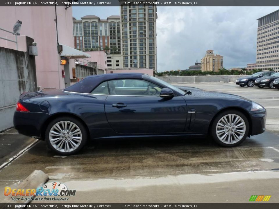 2010 Jaguar XK XK Convertible Indigo Blue Metallic / Caramel Photo #4
