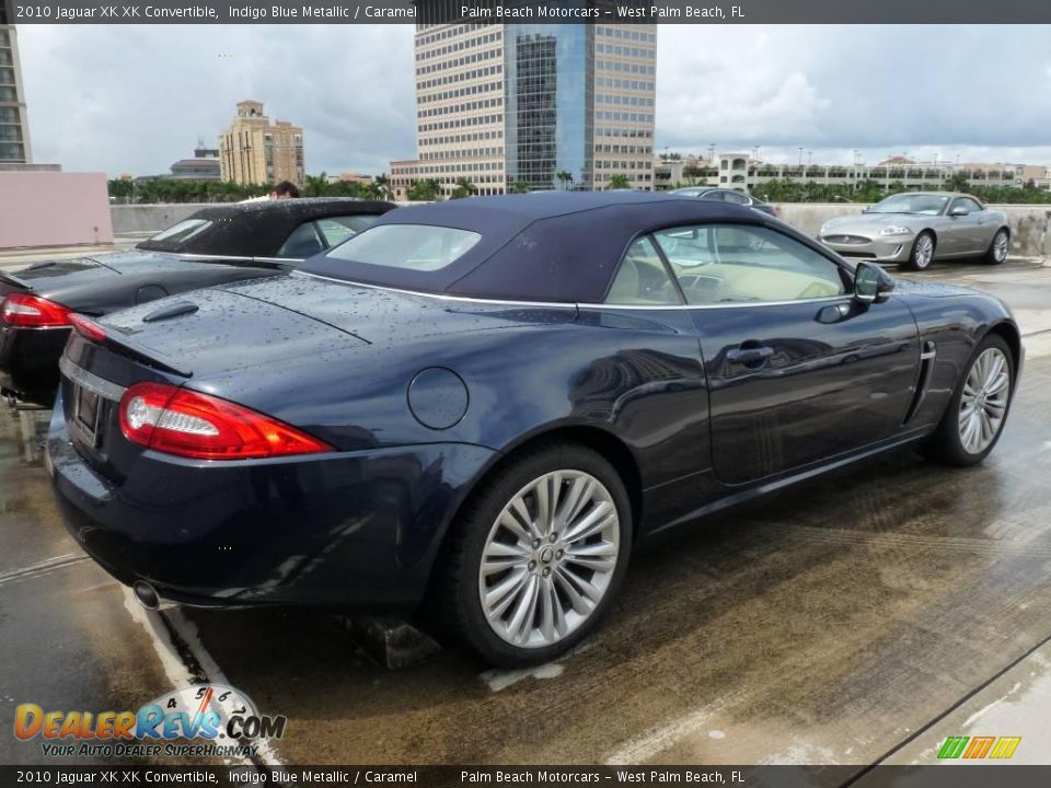 2010 Jaguar XK XK Convertible Indigo Blue Metallic / Caramel Photo #5