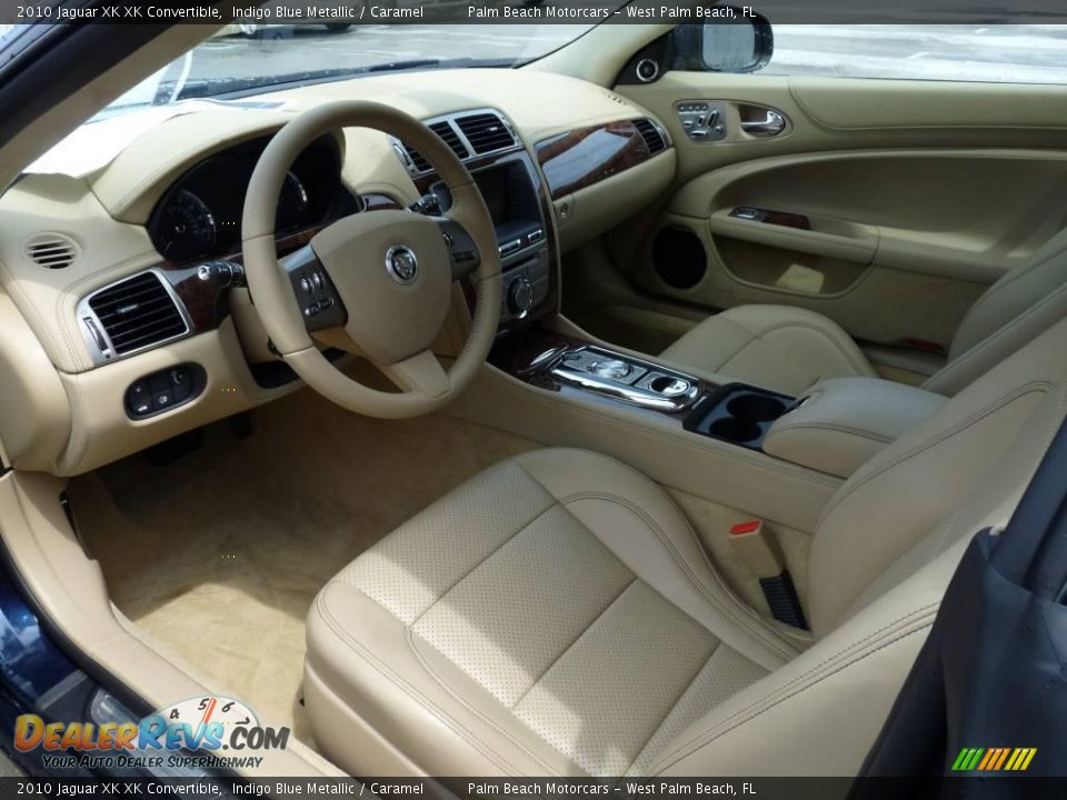 2010 Jaguar XK XK Convertible Indigo Blue Metallic / Caramel Photo #6