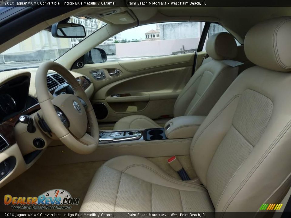 2010 Jaguar XK XK Convertible Indigo Blue Metallic / Caramel Photo #7