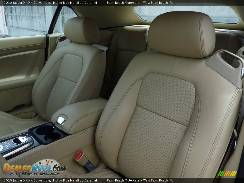 2010 Jaguar XK XK Convertible Indigo Blue Metallic / Caramel Photo #8