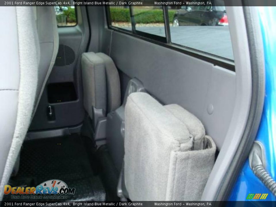 2001 Ford Ranger Edge SuperCab 4x4 Bright Island Blue Metallic / Dark Graphite Photo #8