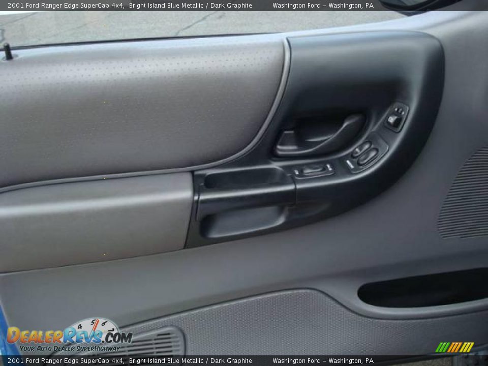 2001 Ford Ranger Edge SuperCab 4x4 Bright Island Blue Metallic / Dark Graphite Photo #14