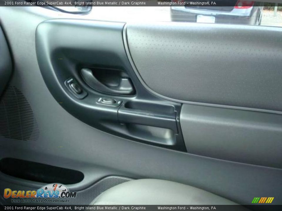 2001 Ford Ranger Edge SuperCab 4x4 Bright Island Blue Metallic / Dark Graphite Photo #17