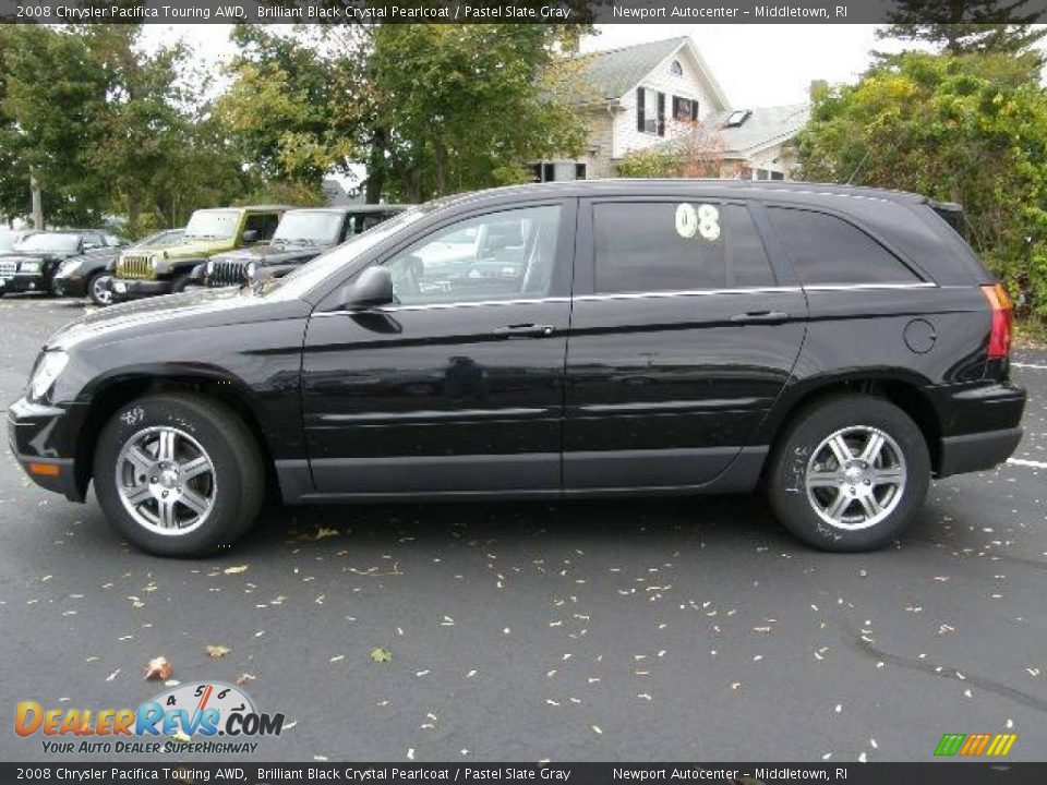2008 Chrysler Pacifica Touring AWD Brilliant Black Crystal Pearlcoat / Pastel Slate Gray Photo #2