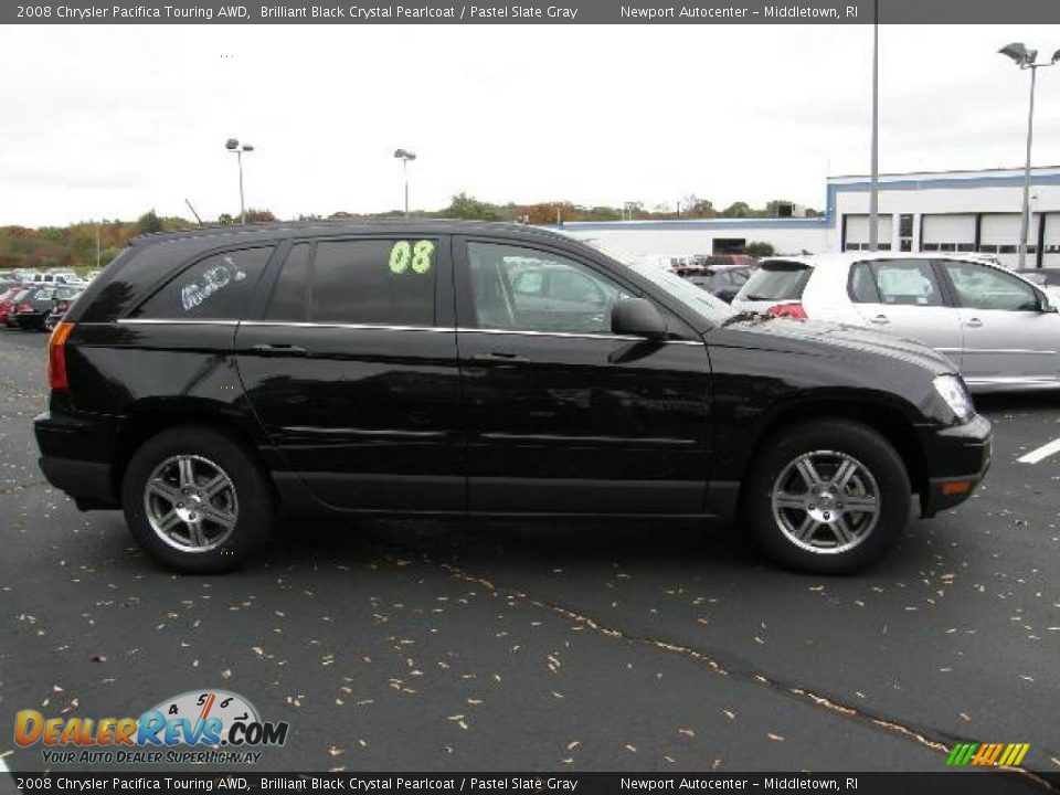 2008 Chrysler Pacifica Touring AWD Brilliant Black Crystal Pearlcoat / Pastel Slate Gray Photo #5