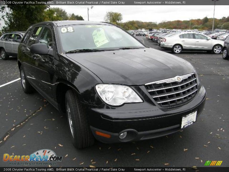 2008 Chrysler Pacifica Touring AWD Brilliant Black Crystal Pearlcoat / Pastel Slate Gray Photo #6