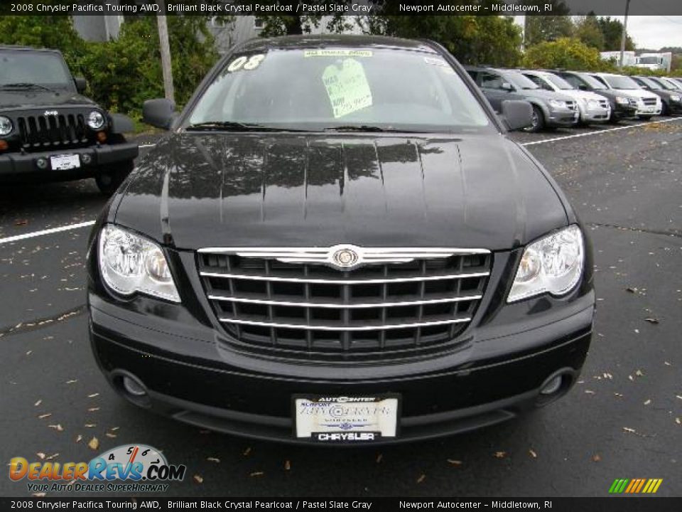 2008 Chrysler Pacifica Touring AWD Brilliant Black Crystal Pearlcoat / Pastel Slate Gray Photo #7