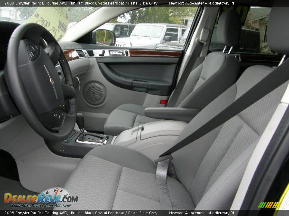2008 Chrysler Pacifica Touring AWD Brilliant Black Crystal Pearlcoat / Pastel Slate Gray Photo #8