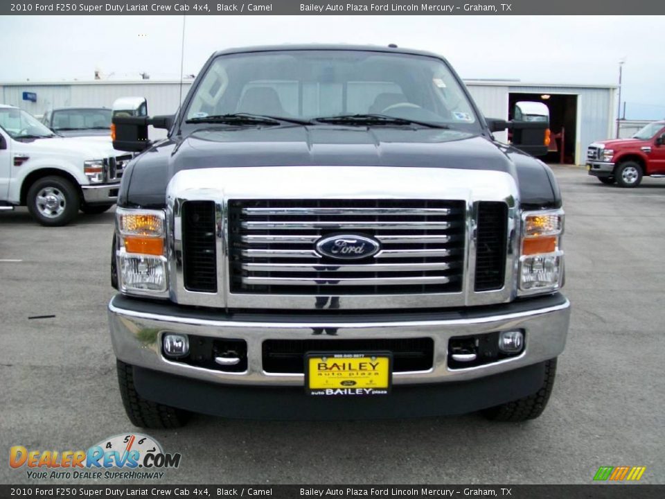 2010 Ford F250 Super Duty Lariat Crew Cab 4x4 Black / Camel Photo #1