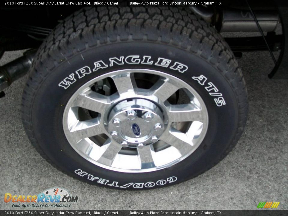 2010 Ford F250 Super Duty Lariat Crew Cab 4x4 Black / Camel Photo #7