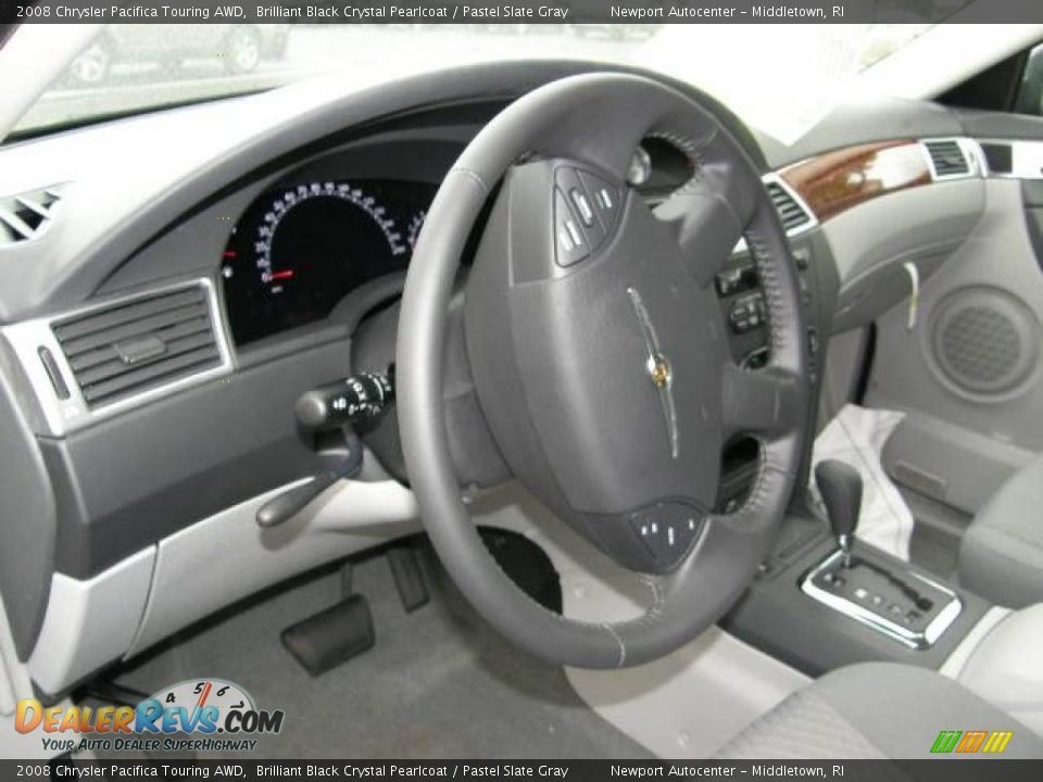 2008 Chrysler Pacifica Touring AWD Brilliant Black Crystal Pearlcoat / Pastel Slate Gray Photo #11
