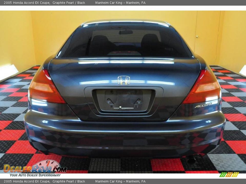 2005 Honda Accord EX Coupe Graphite Pearl / Black Photo #5