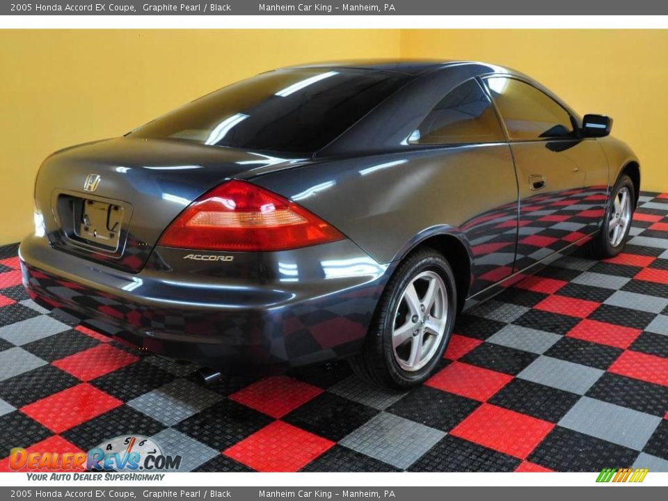 2005 Honda Accord EX Coupe Graphite Pearl / Black Photo #6