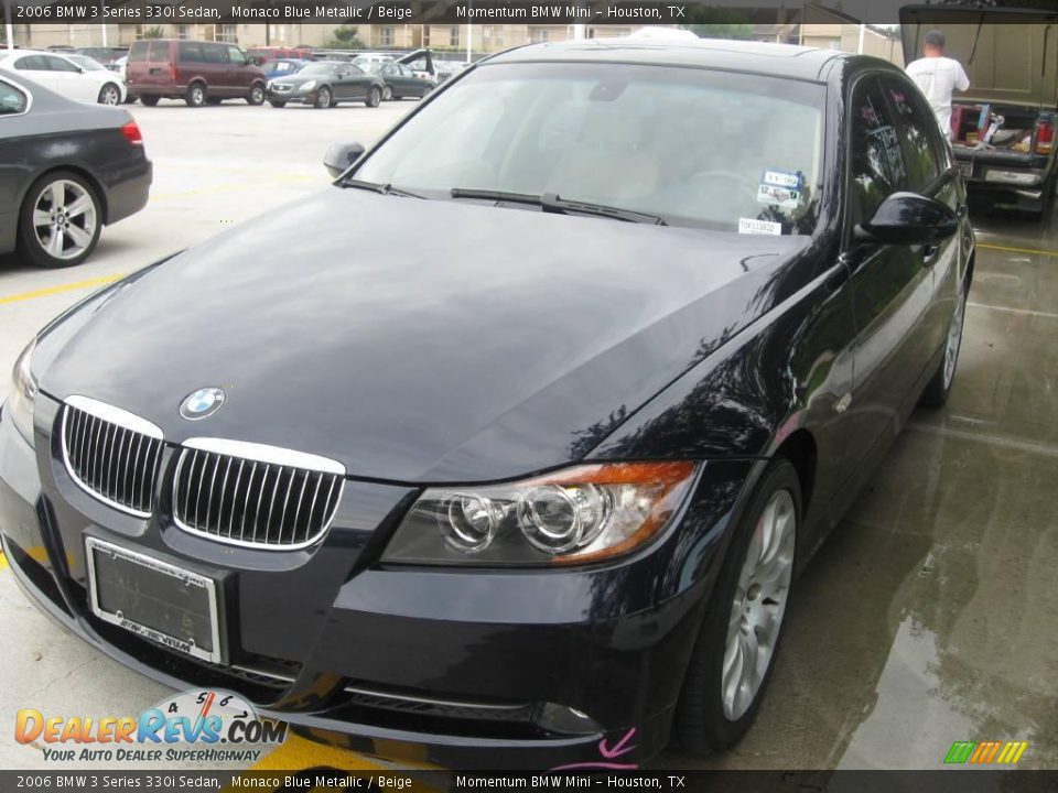2006 BMW 3 Series 330i Sedan Monaco Blue Metallic / Beige Photo #1