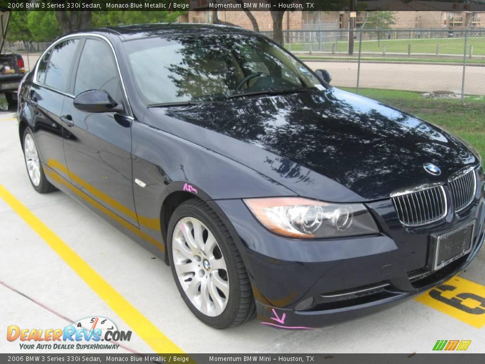 2006 BMW 3 Series 330i Sedan Monaco Blue Metallic / Beige Photo #3