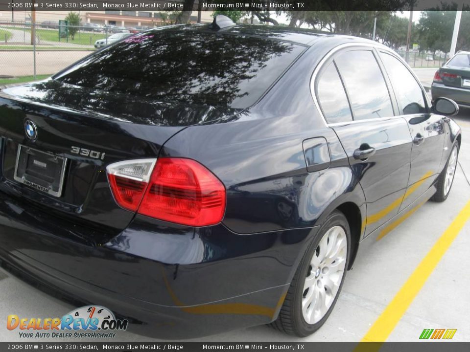 2006 BMW 3 Series 330i Sedan Monaco Blue Metallic / Beige Photo #4