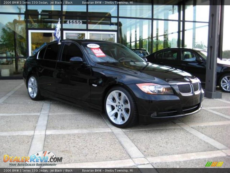 2006 BMW 3 Series 330i Sedan Jet Black / Black Photo #1